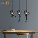 lustre led vintage en forme de petit homme