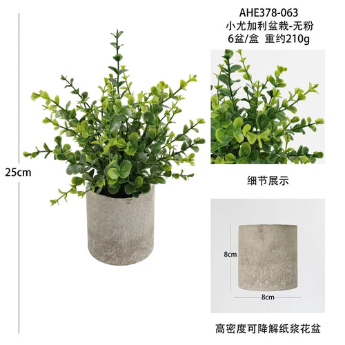 plantes artificielles pour décoration de bureau et table