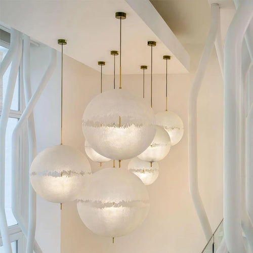 Créativité nordique Led lune suspension lumières salon salle à manger chambre décor à la maison lustre Bar Loft chevet lampe suspendue luminaire