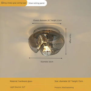 Modern glass wall light for interior decoration and lighting