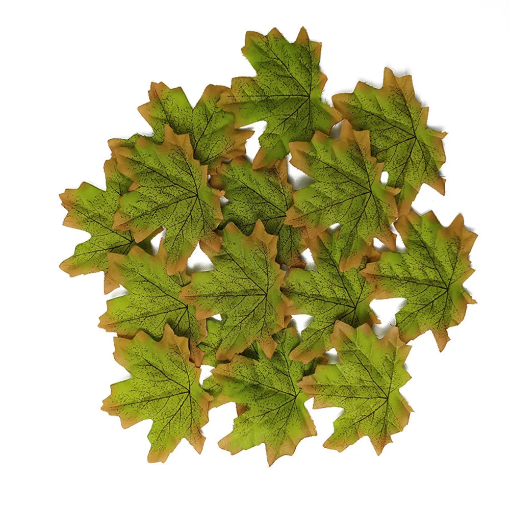 lot de 50 décorations en feuille d'érable pour fêtes et événements - vue 11 sur 14