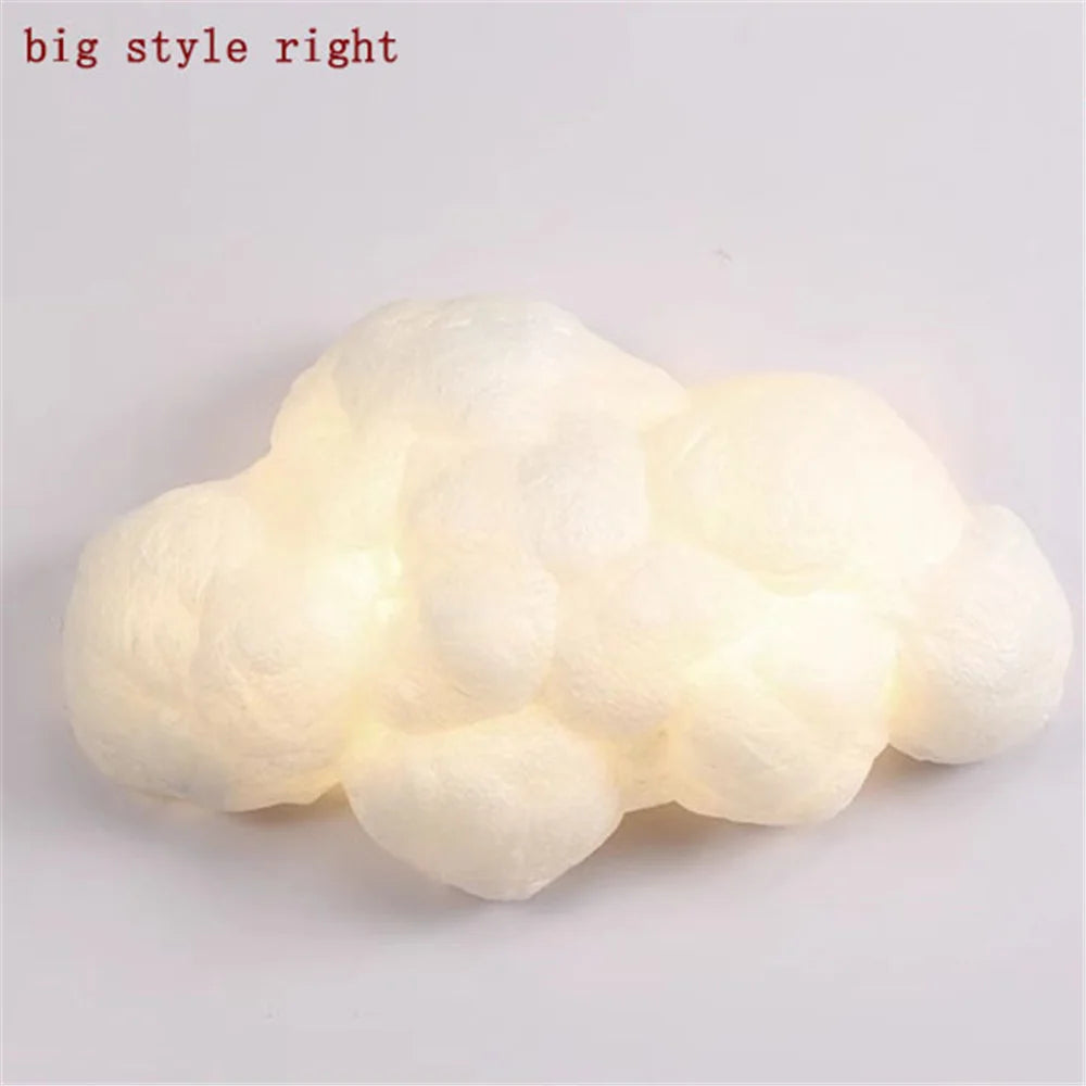 applique murale led nuage en imitation soie décorative pour enfants - vue 8 sur 14