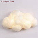 applique murale led nuage en imitation soie décorative pour enfants