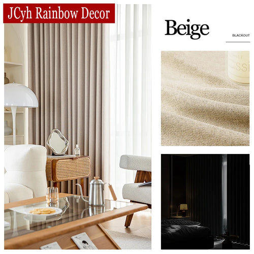 Rideau occultant thermique moderne pour salon et chambre - vue 5 sur 7