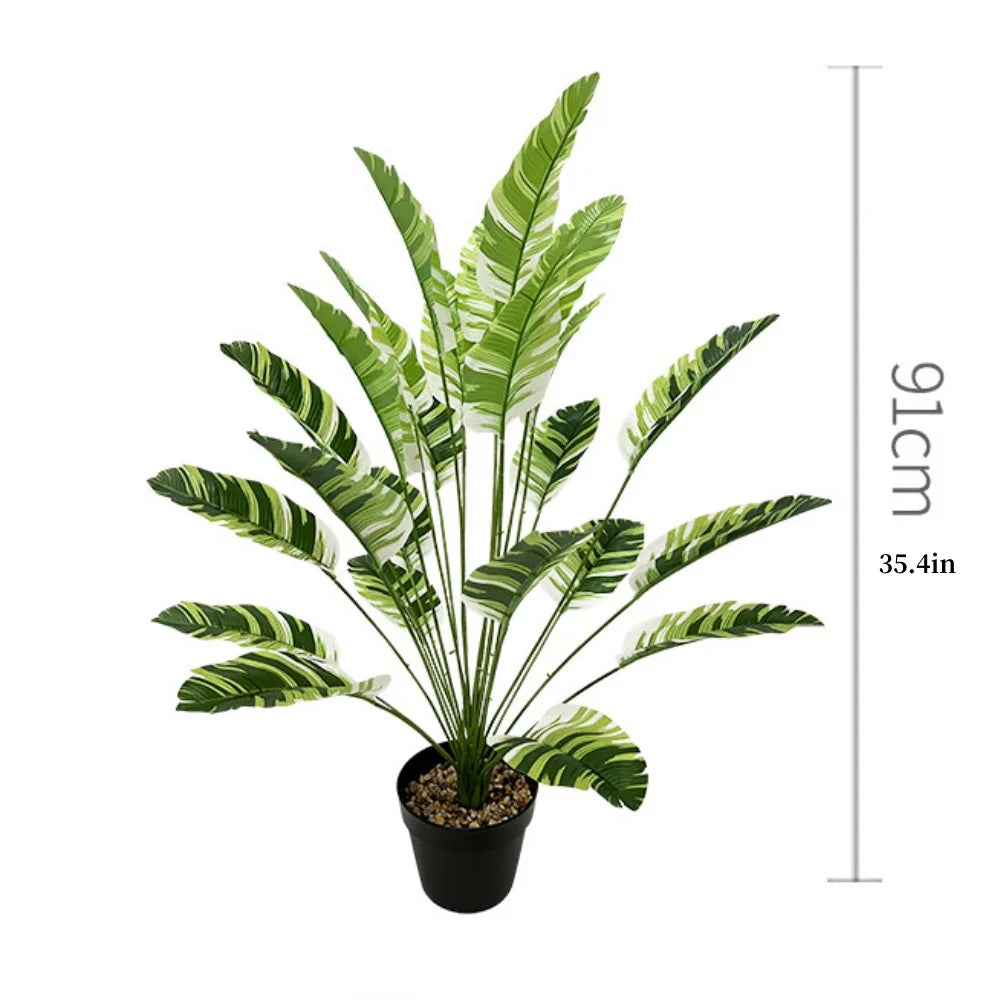 plante artificielle palmier plantain pour décoration intérieure et extérieure - vue 12 sur 27