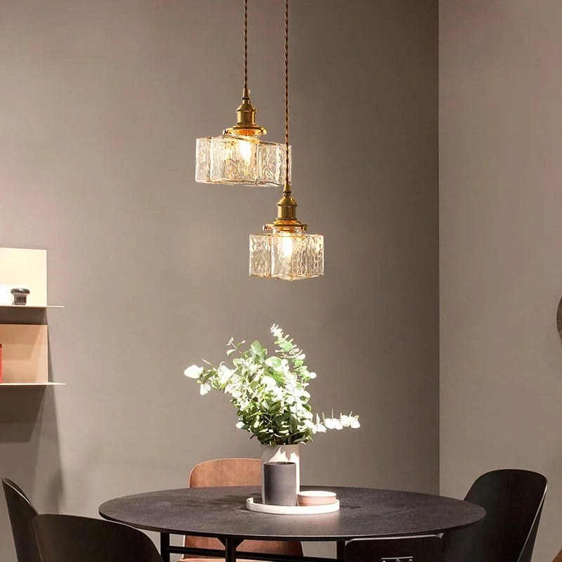 suspension rétro en verre lampe à led créative pour éclairage vintage - vue 6 sur 10