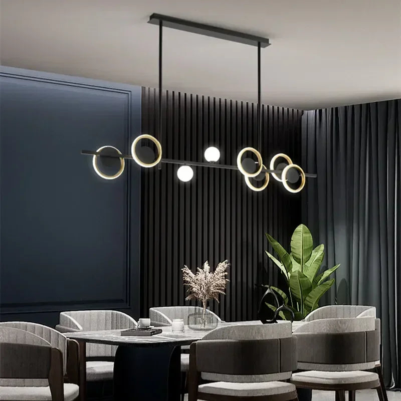 Minimalist chandelier for elegant and simple interior decoration - vue 4 sur 8