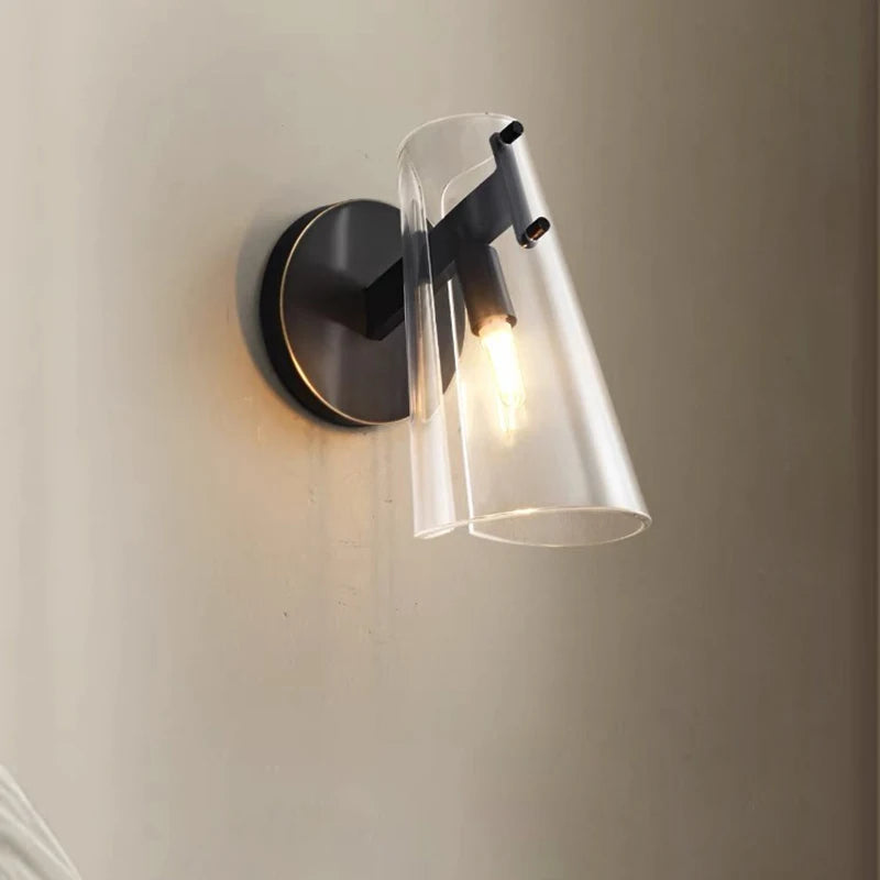 applique murale de luxe abat-jour transparent éclairage intérieur - vue 5 sur 7