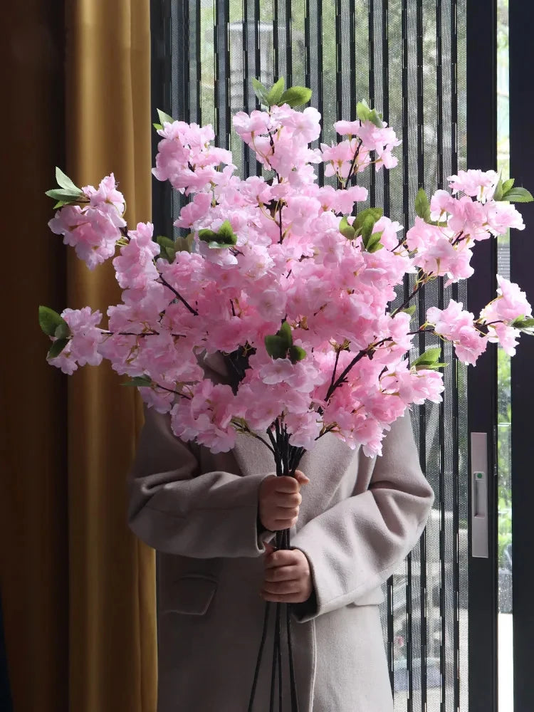 branche de fleur de cerisier artificielle pour décoration douce - vue 2 sur 11