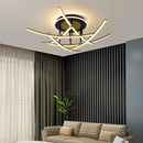 Modern minimalist high-end LED strip chandelier nordic Italian style