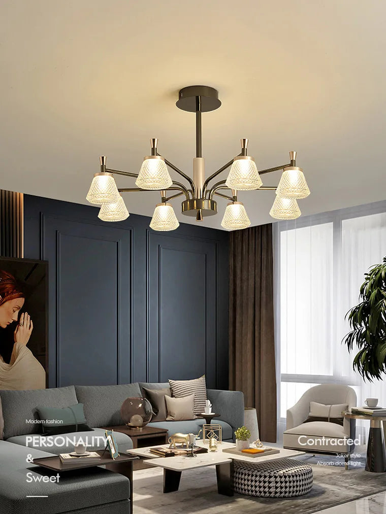 lustre suspendu moderne pour éclairage décoratif intérieur - vue 5 sur 9