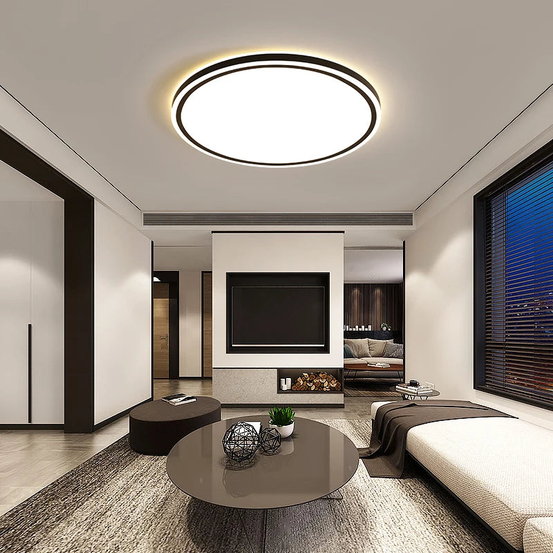encastré led ambiance moderne ronde nordique lampes - vue 7 sur 10