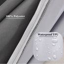100% Waterproof Mattress Cover with Zipper 6-Sides All-inclusive Mattress Protector Fitted Sheet Bed Cover, Customizable