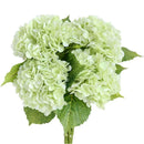 Set of 4 realistic artificial hydrangea flowers for decoration and weddings