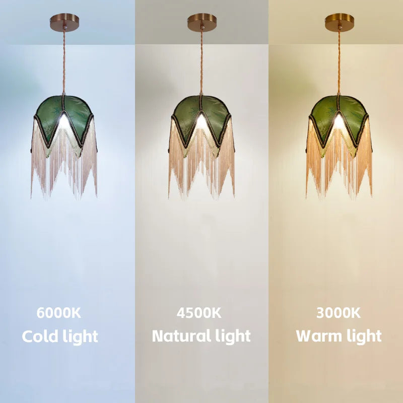 lustre nordique en tissu abat-jour design pour éclairage intérieur - vue 6 sur 8