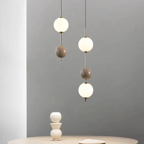 lampe suspendue led en verre avec fil réglable 4000k