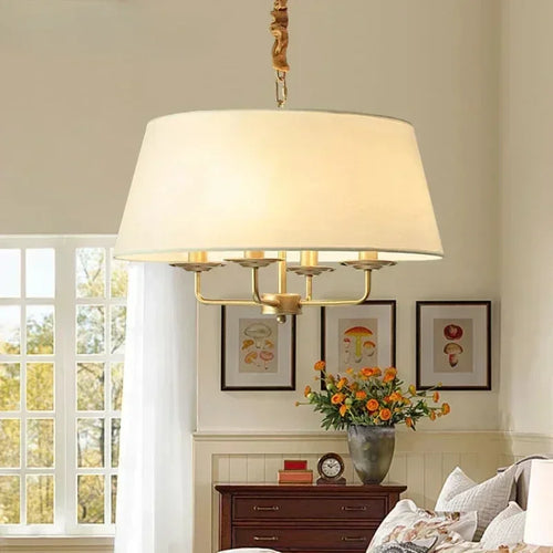 lustre moderne en tissu élégant pour décoration intérieure nordique - vue 2 sur 12