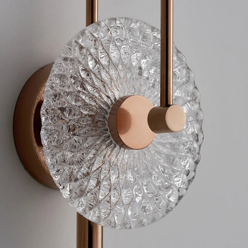 applique murale led ronde en verre pour ambiance cosy - vue 6 sur 8