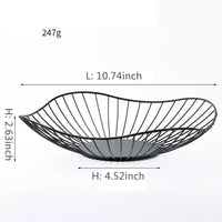 panier à fruits en fer multi-tailles pour rangement divers