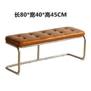 Nordic Stainless Steel Bench Cloakroom Vintage Bed End Stool Iron Wrought Door Shoe Change, Dining Room Benches