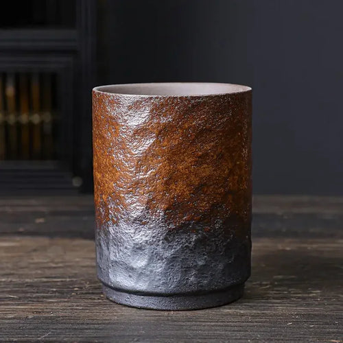 Mug vintage ceramique chinoise artisanale gres style rustique