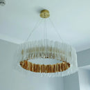 suspension design en pvc et acier inoxydable pour espaces intérieurs