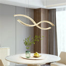 Modern minimalist crystal LED chandelier for home decor