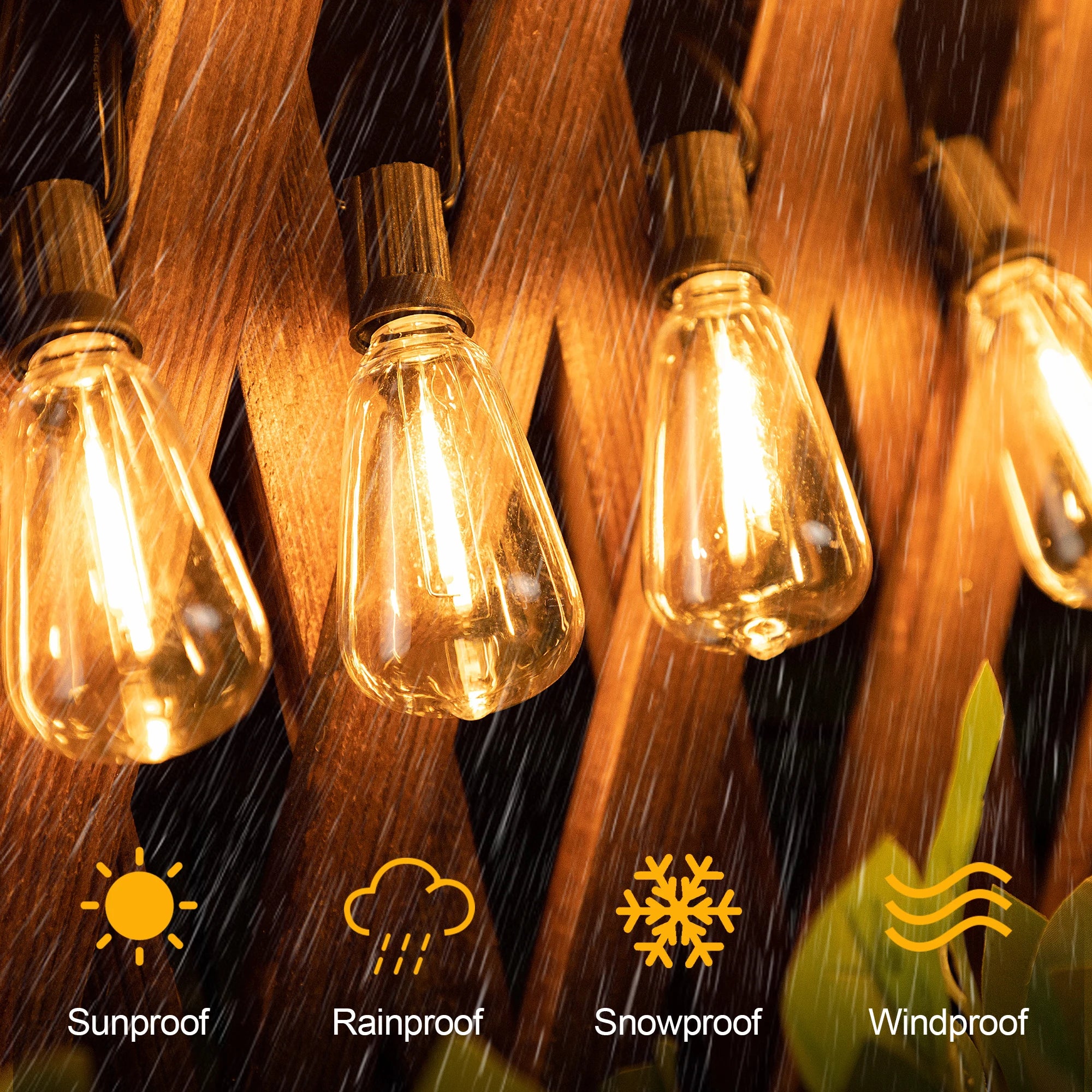 guirlande lumineuse extérieure à led étanche pour décoration - vue 6 sur 10
