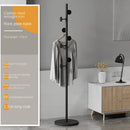 Floor To Floor Bedroom Light Luxury Rock Plate Base Metal Hanger, Marble Scarf and Bag Rack for Entering The Home Coat Rack