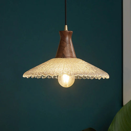 lustre suspension en laiton et verre pour décoration intérieure