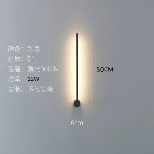 Nordic minimalist wall light modern decorative indoor lighting - vue 10 sur 20