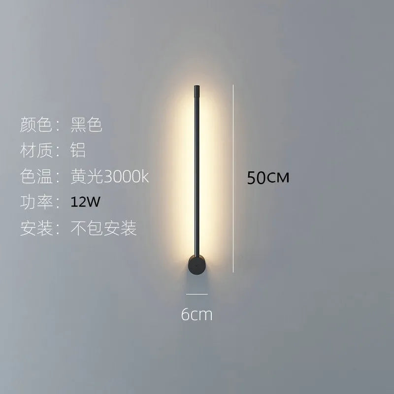 Nordic minimalist wall light modern decorative indoor lighting - vue 9 sur 20