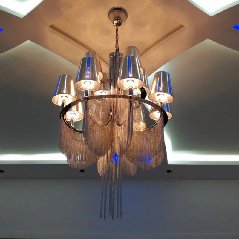 lustre de luxe pour mariage entrée et décoration élégante - vue 4 sur 15