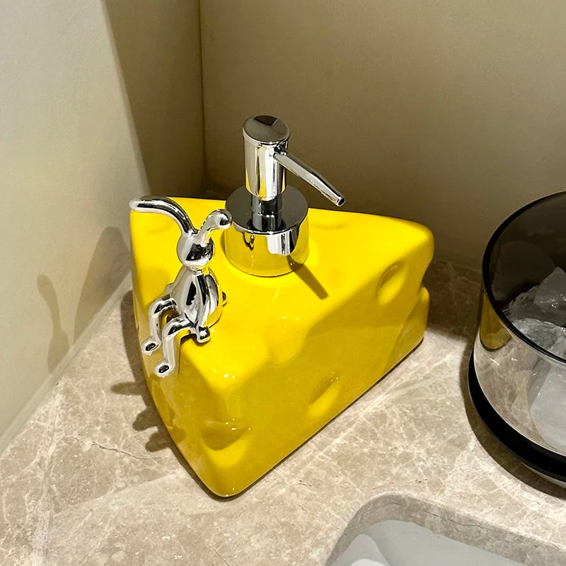 distributeur de savon créatif en céramique pour salle de bain - vue 8 sur 8