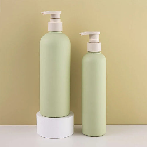 lot de bouteilles en plastique avec couvercle à pompe pour cosmétiques - vue 2 sur 6