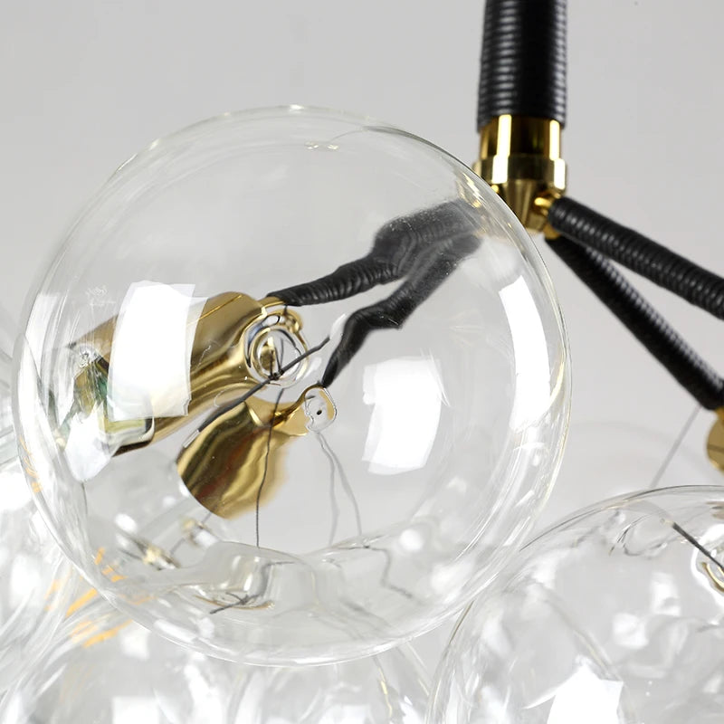 suspension moderne en verre pour décoration intérieure élégante - vue 7 sur 24
