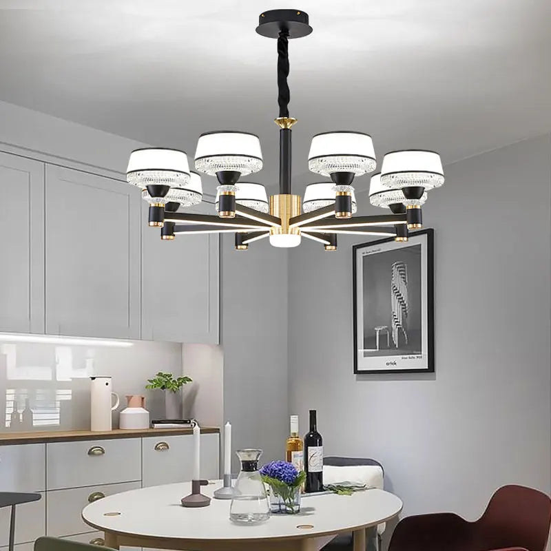 lustre moderne led design nordique pour intérieur élégant - vue 4 sur 28