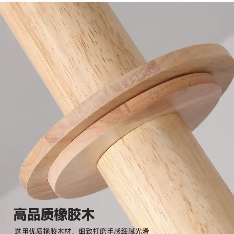 suspension moderne en rondins style japonais pour intérieur élégant - vue 7 sur 10