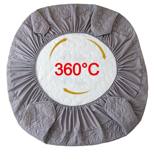 Waterproof Cotton Mattress Cover, Throw Fitted Sheet, Bed Replacement Protector, Single, Double, 140, 160, Muti Size Bed Sheets - vue 5 sur 8
