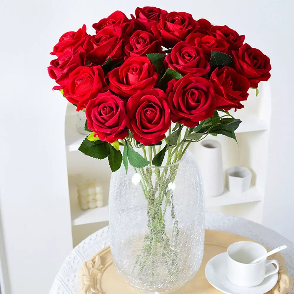 rose artificielle en soie pour décoration de mariage et événements