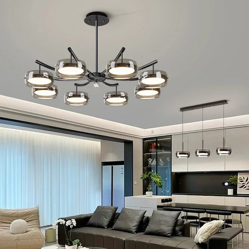 lustre décoratif éclairage intérieur suspendu pour salon