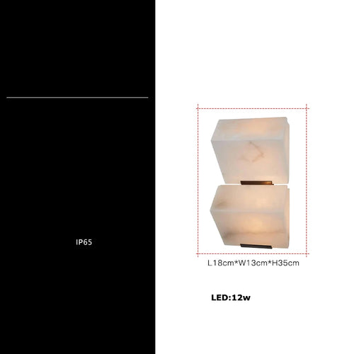 applique murale led géométrique étanche design moderne pour intérieur extérieur - vue 12 sur 12