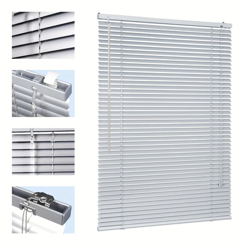 Store vénitien aluminium sans perçage occultant pour fenêtre - vue 2 sur 9