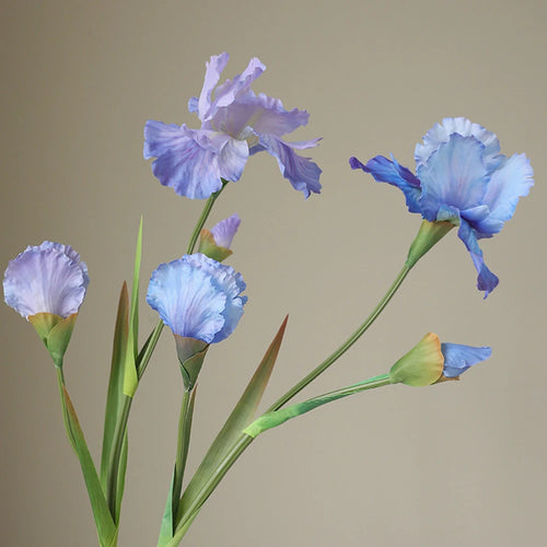 Realistic artificial iris flowers for decoration and floral arrangements - vue 6 sur 9