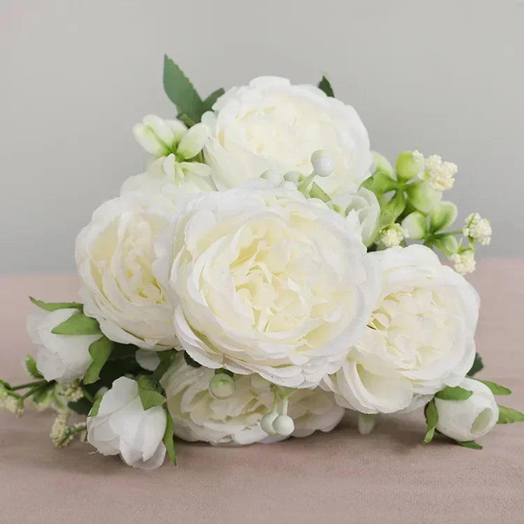 petit bouquet de fleurs artificielles pour décorations printanières et festives - vue 32 sur 34