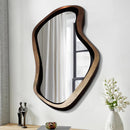 Creative nordic minimalist wall mirror with LED lighting