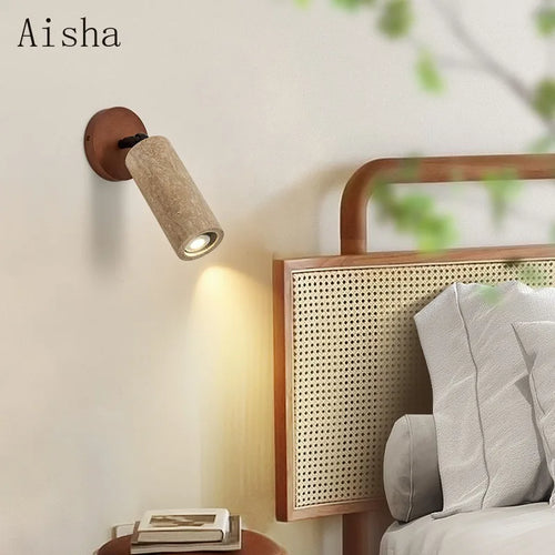 Stone wall light for minimalist interior decoration - vue 3 sur 8