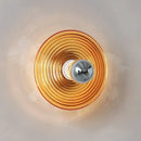applique murale led rétro en verre ondulé pour armoires sur rail