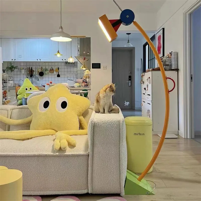 Nordique Memphis lampadaires moderne bohème fer Art Luminaires pour salon chambre Restaurant canapé décoratif coin lumières - vue 3 sur 11