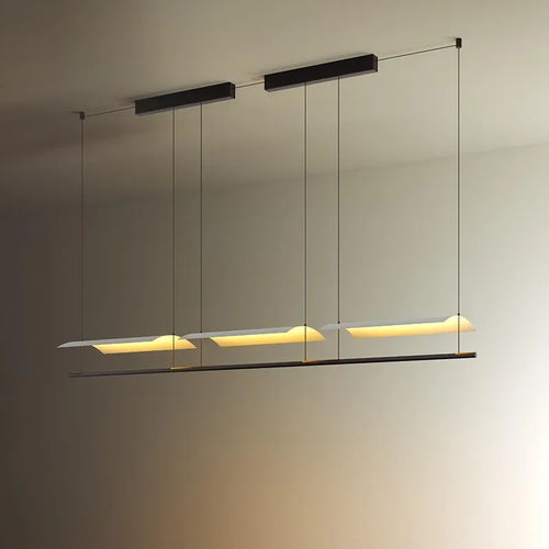 Modern nordic minimalist LED chandelier for contemporary interiors - vue 3 sur 12